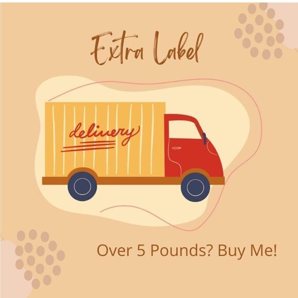 Extra shipping label Over 5lbs - Picture 1 of 1